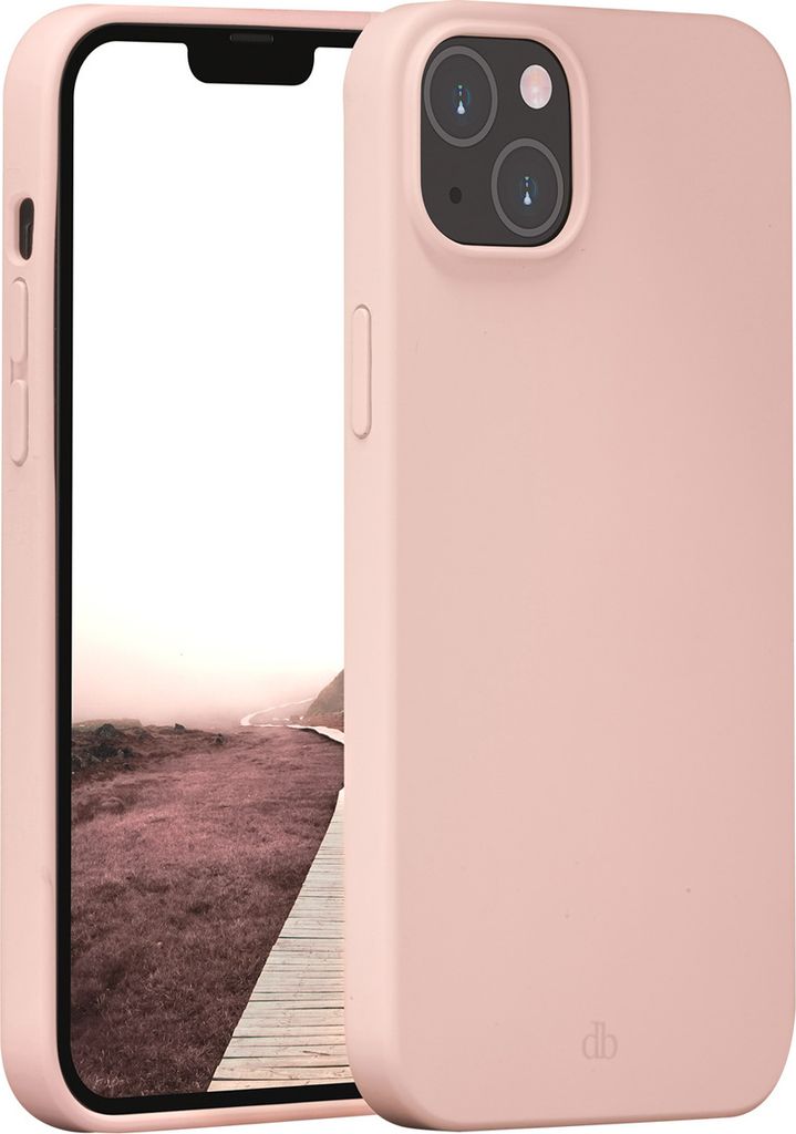 DBRAMANTE1928, Hülle für iPhone 14 Plus Kompatibel mit MagSafe, Monaco Pink Sand, Rosa