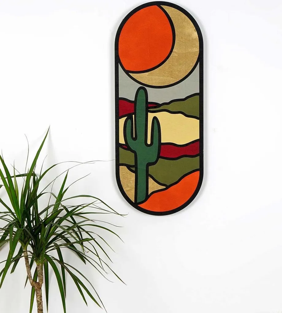 Wallity, Almıla- EVL1916, Colorato, Altre decorazioni per la casa, 53 x 22 x 2 cm, 100% pannello di particelle rivestito in melamina