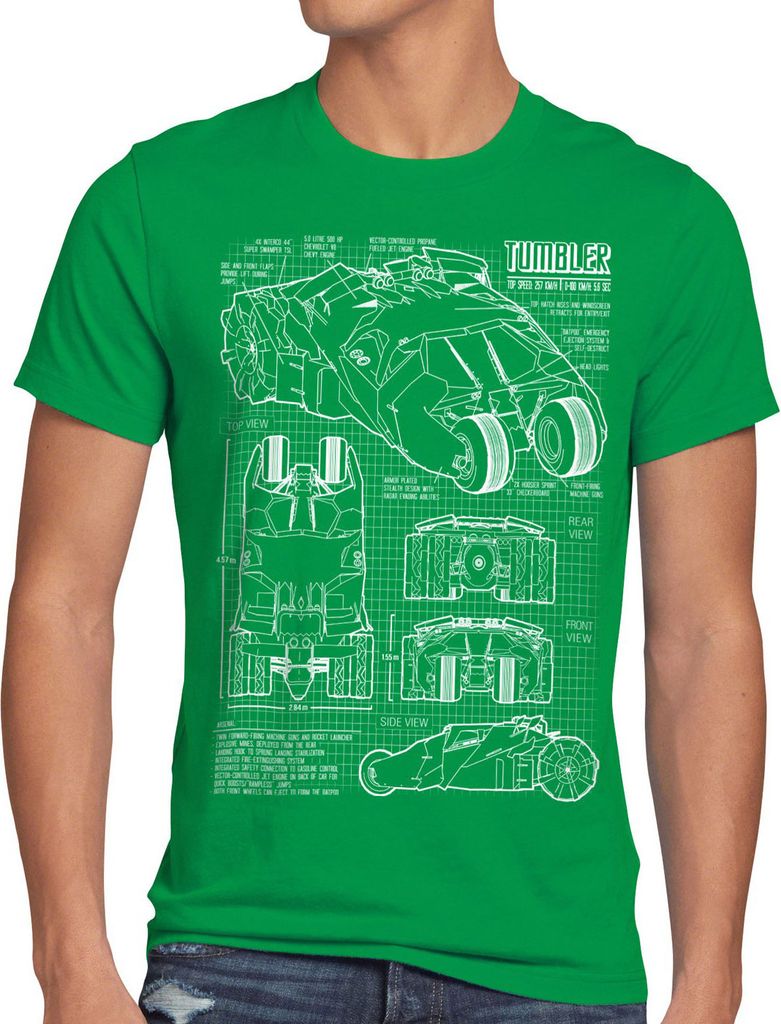 style3 Tumbler Herren T-Shirt blaupause gotham