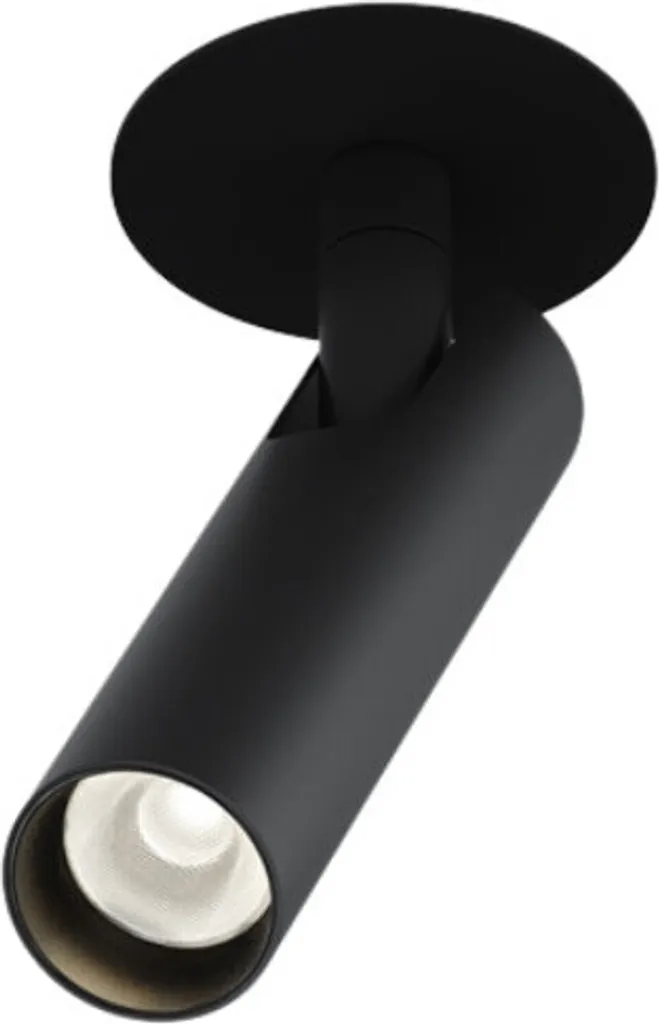 Faretto LED Incasso Maytoni Focus T 6W Nero 3000K Orientabile 36°