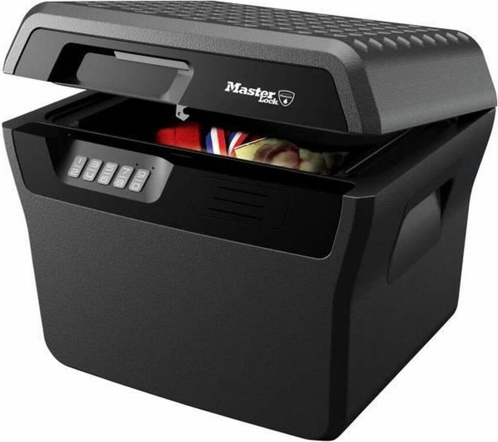 Safe mit elektronischem Schloss Master Lock Schwarz 18,5 L
