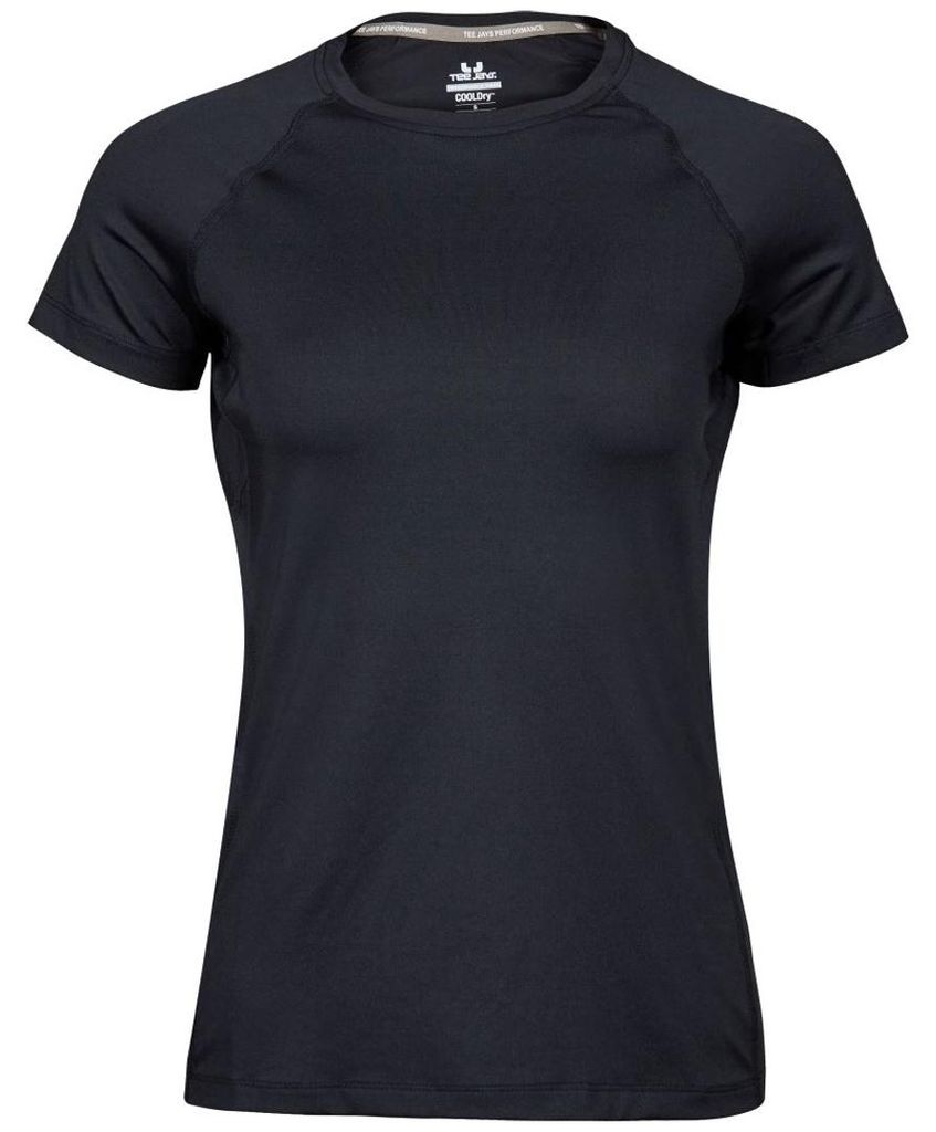 Tee Jays - Ladies Cool-Dry Tee - Black - XXL