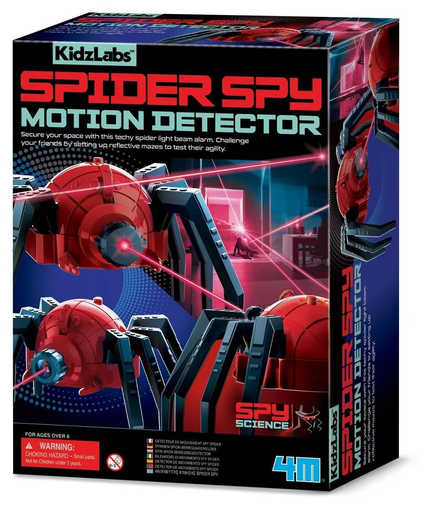 Détecteur de Mouvement Araignée 4M Spy Science avec Alarme de Surveillance