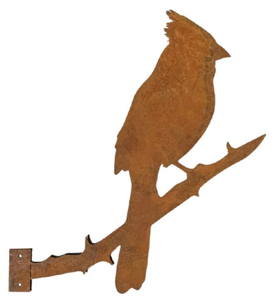Gartenstecker mit rostiger Vogelsilhouette aus Eisen, Vintage-Kunstskulptur für die Gartendekoration, einfache Montage, Gartenschmuck