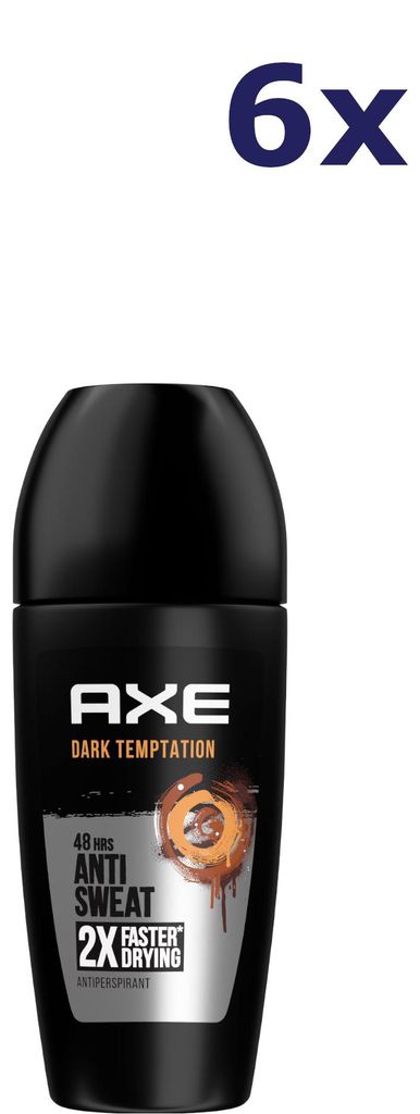 6x Axe Dark Temptation Antitranspirant Roller 50ML