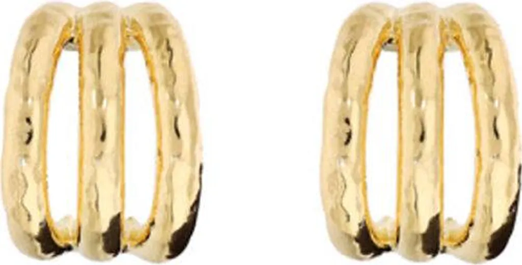 Boucles d'oreilles Créoles en Bronze Doré Etruska - Accessoire de Mode