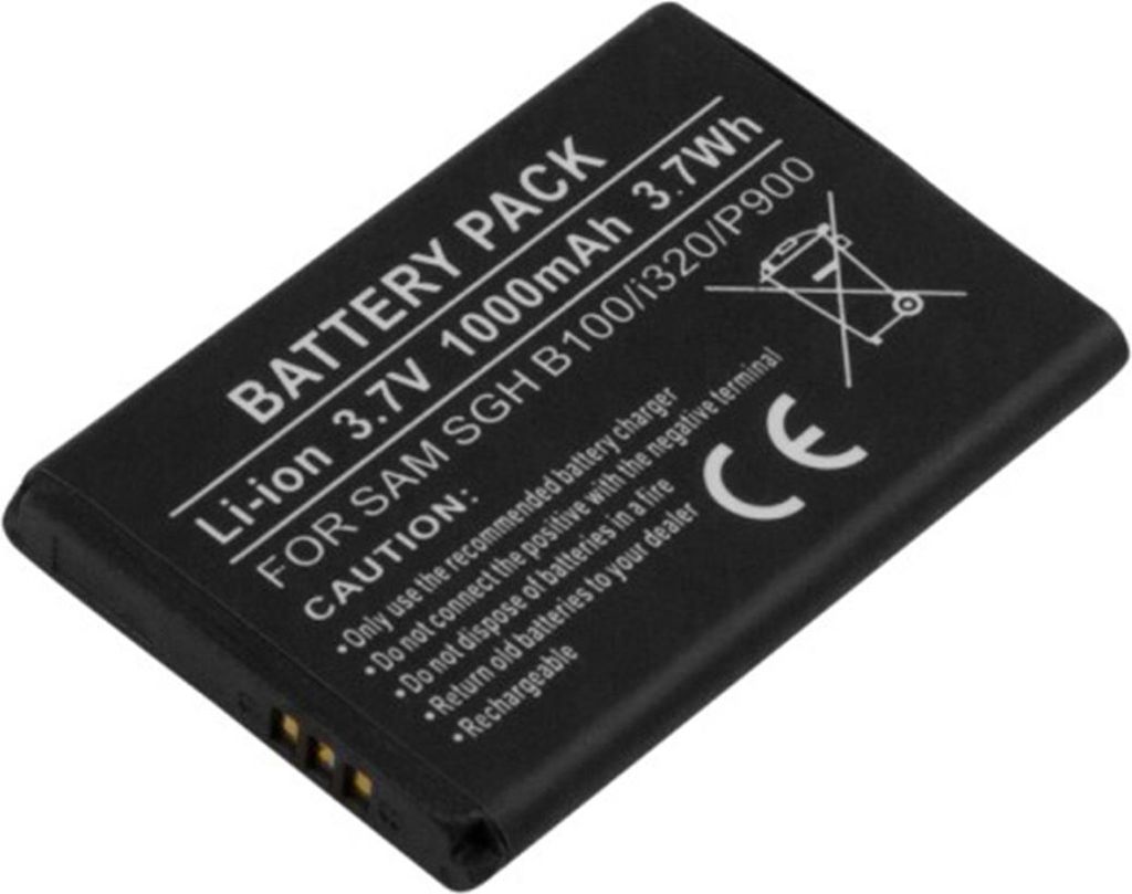 Avizar, Akku Samsung SGH B100/i320/P900 3,7 V 1000 mAh Li-Ion, Schwarz