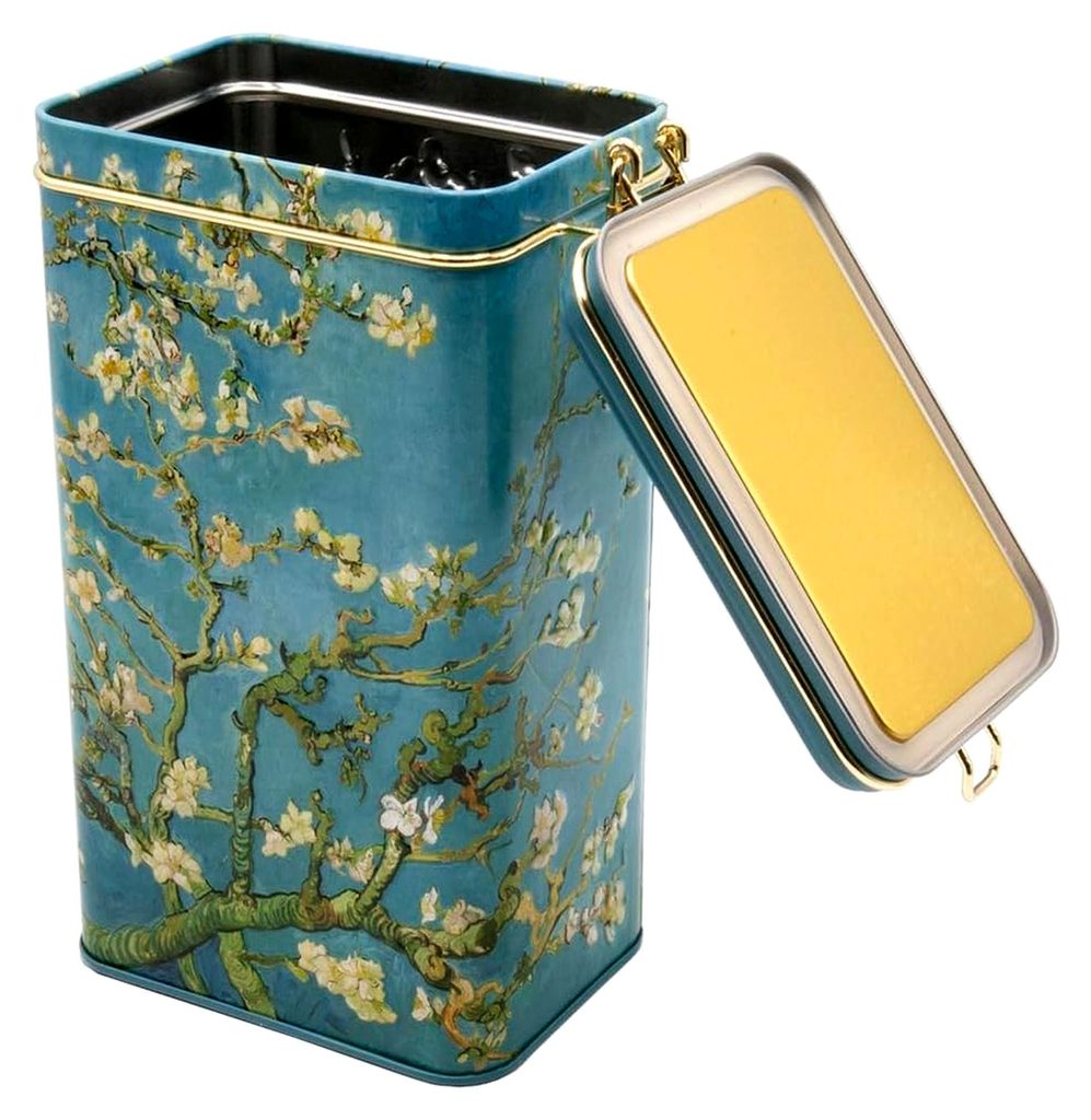 Metallvorratsdose/Kaffeedose mit Bügelverschluss, Volumen ca. 1,4 Liter - Van Gogh: Mandelblüte