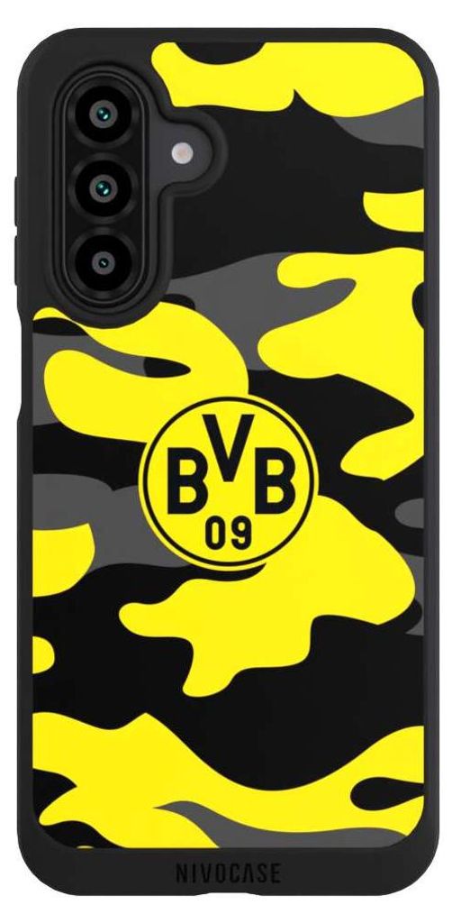 NIVOCASE Handyhülle für Samsung Galaxy A17 5G Hülle NIVOpure Case Schwarz BVB Borussia Dortmund Fanartikel