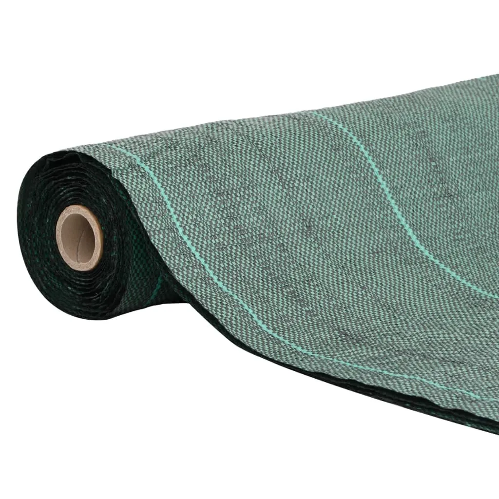 vidaXL Toile anti-mauvaises herbes PP vert 1,5x150 m pour jardinage