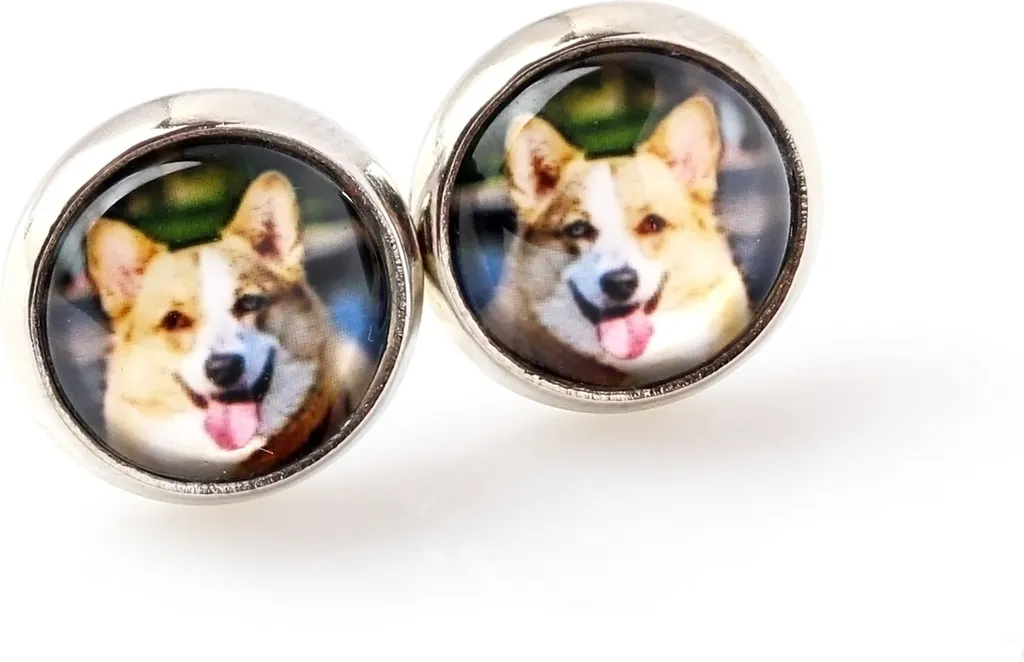 Gioielli Corgi Cardigan Art-Dog: Set Regalo Collana Orecchini Bracciale - 7
