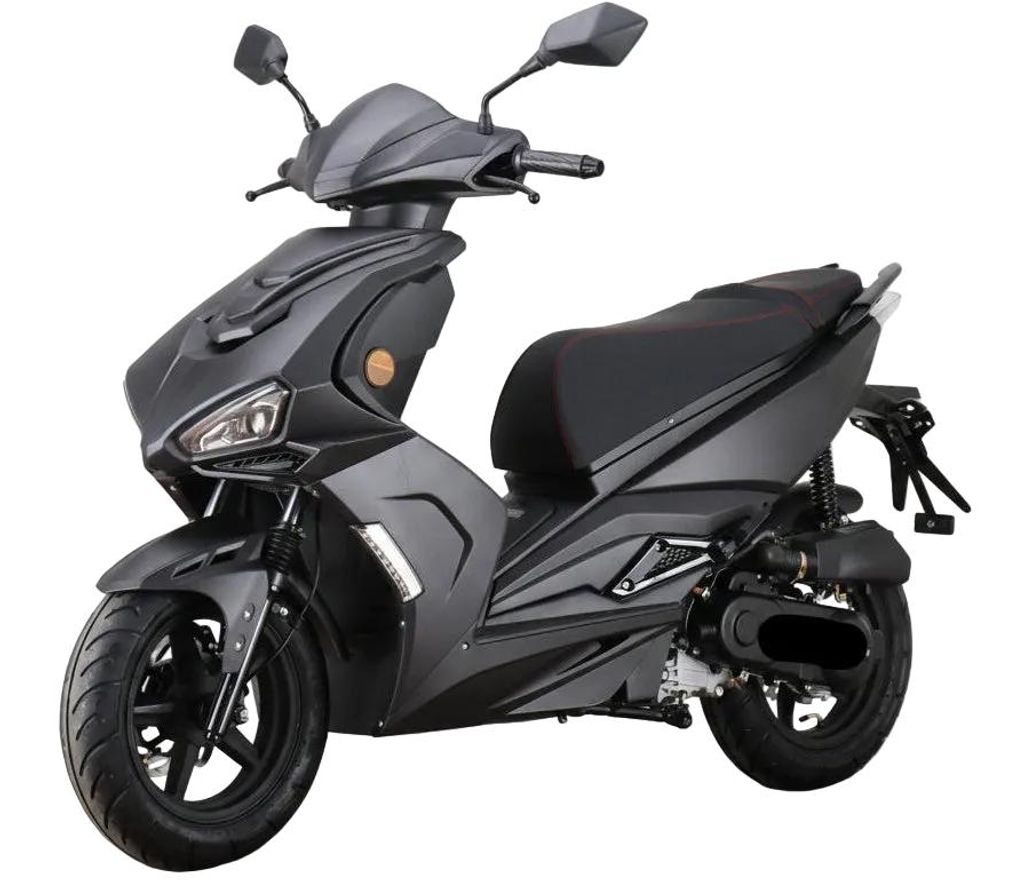 Skuter Striker 50 cm3, 25 km/h, Euro 5, matowa czerń GT Zdjęcie produktu 
