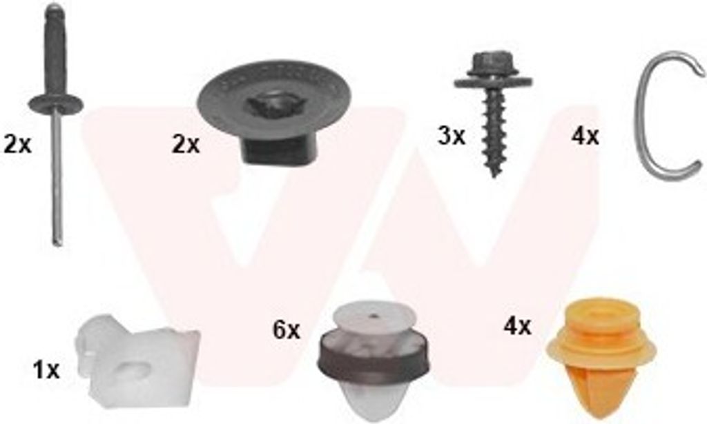 VAN WEZEL Montagesatz Stoßfänger 4386793 Hinten für RENAULT Captur (J5, H5)