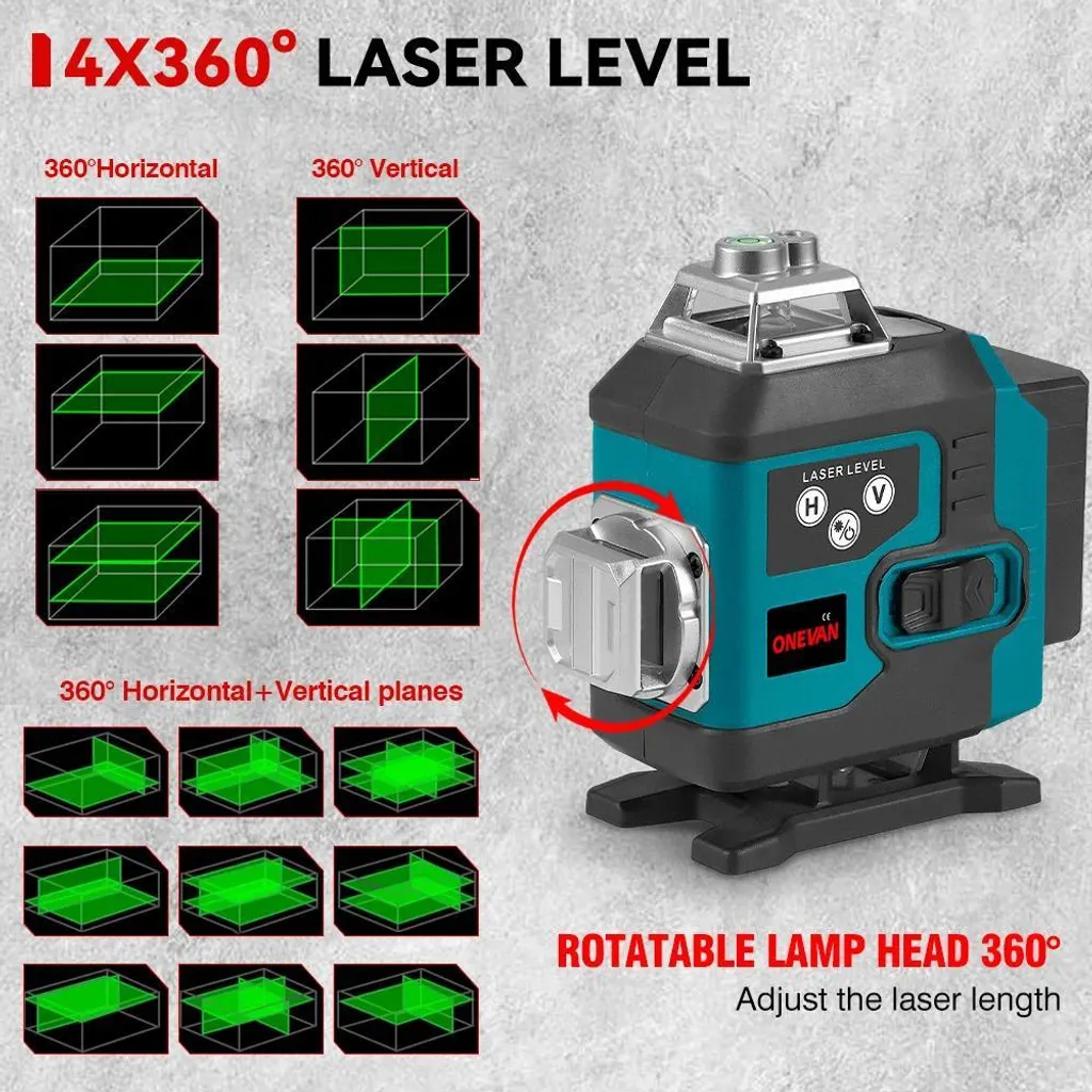 Laser 16 Lignes Vert 360 Braun - Autonivellement Vertical et Horizontal - 3