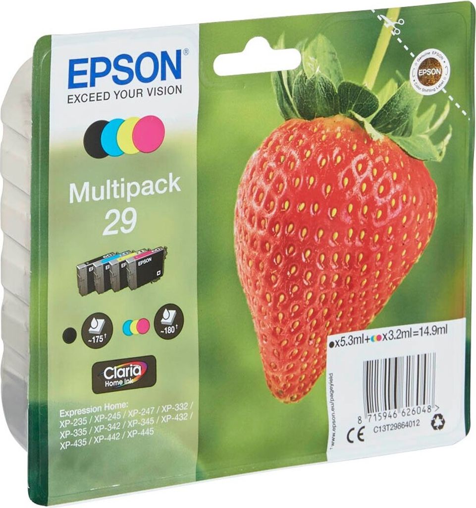 Epson Claria Home Multipack 29 BK/C/M/Y                  T Produktbild 7