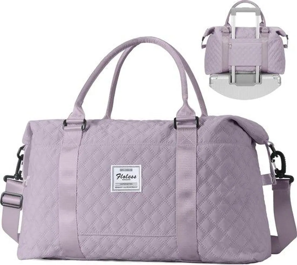 Sac de sport imperméable violet femme : gardez vos affaires A4 au sec