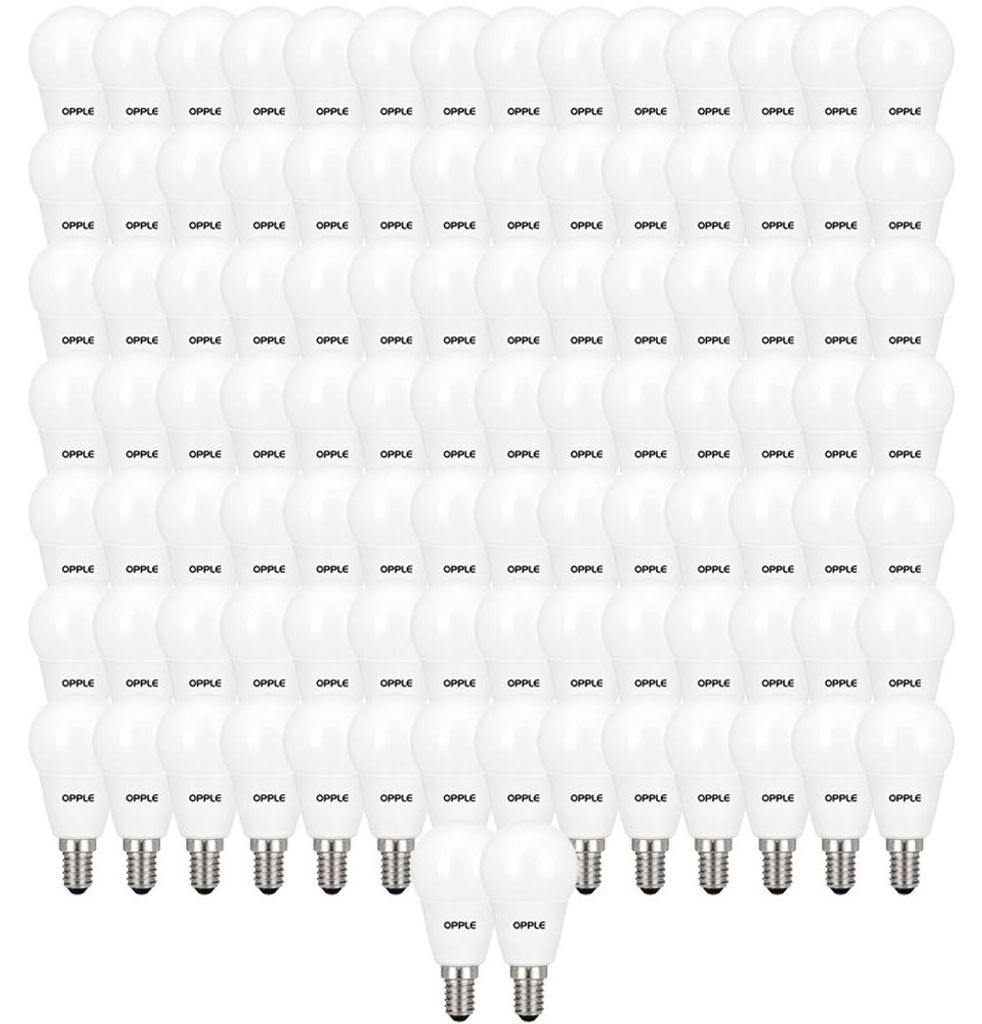 100 x Opple LED G50 Tropfen 4W = 25W E14 matt 250lm Productafbeelding 