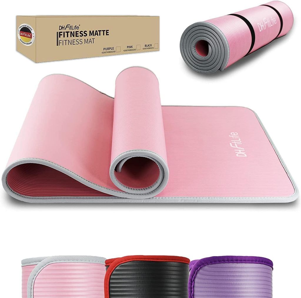 DH FitLife Tapis fitness NBR 10 mm, 183x61 cm, Image du produit 