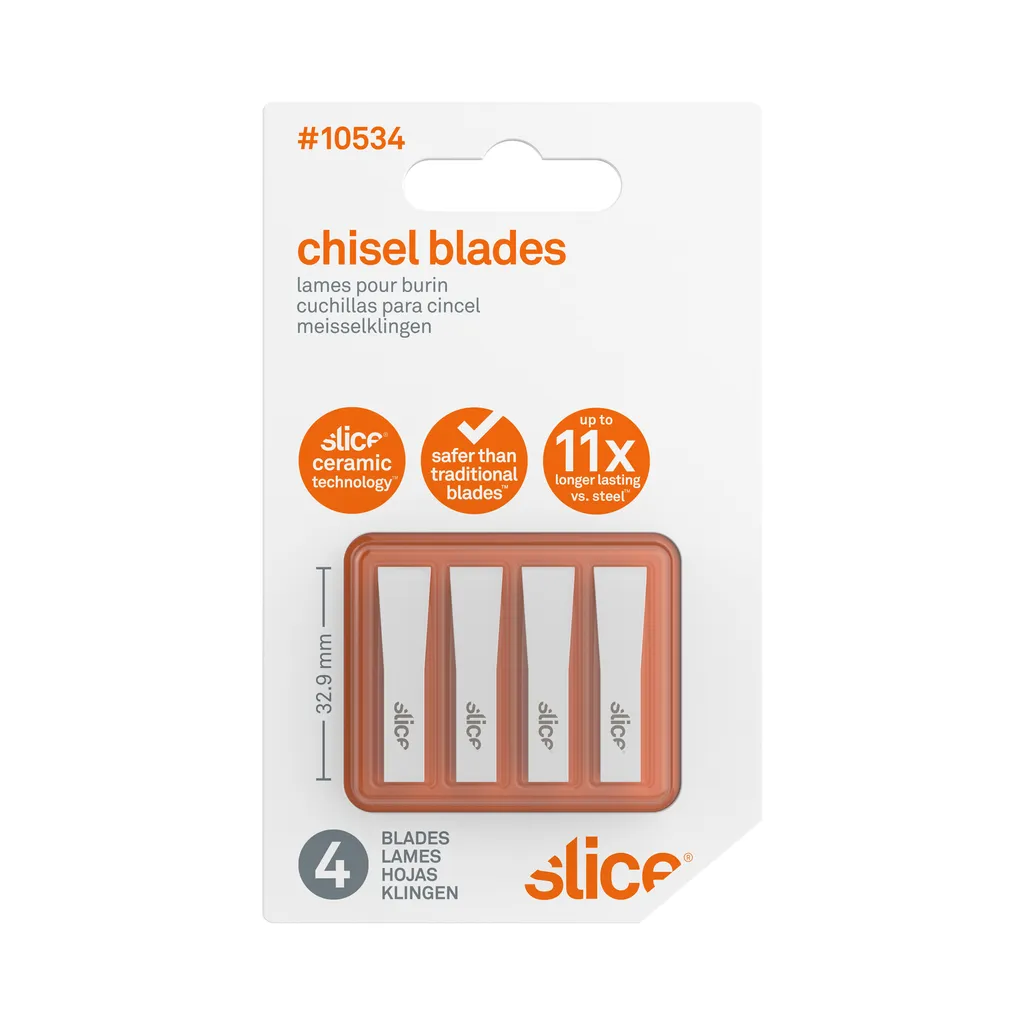 Slice 10534 Ceramic spare blades, chisel blade 4 pc(s) - 10