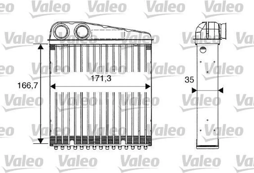 Radiateur Habitacle Valeo 812250 Haute Performance pour Micra III K12