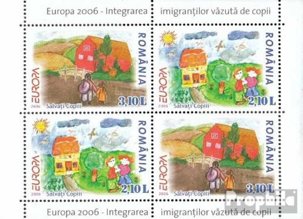 Briefmarken Rumänien 2006 Mi Block374II (kompl.Ausg.) postfrisch Europa - Integration