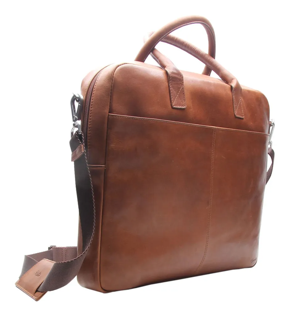 Sacoche ordinateur Esquire Dallas Briefcase brun pour cadre et expert