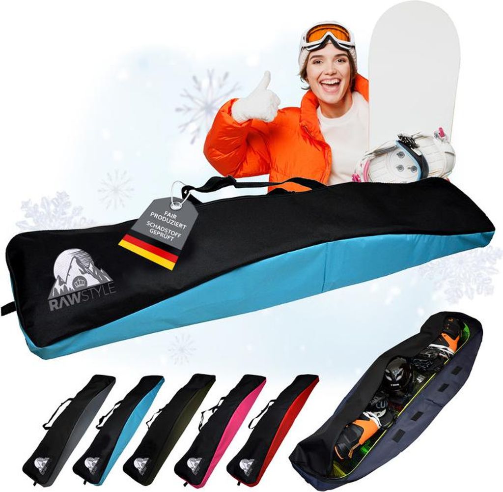Snowboard Tasche Boardbag Snowboardbag 170cm Universalgröße wasserdicht XXL (türkis)