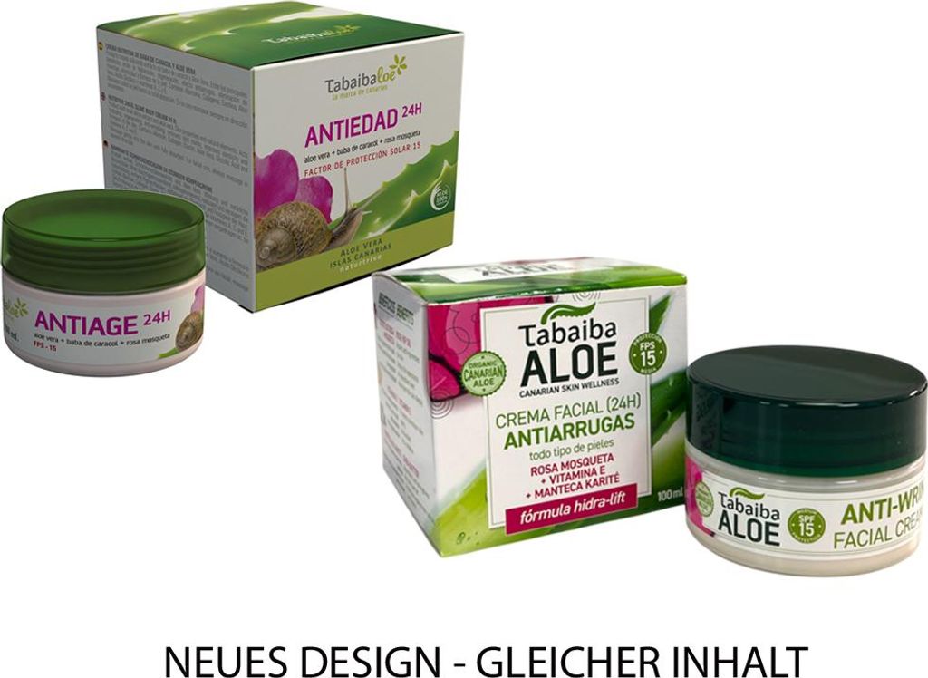 Tabaibaloe 24h Anti-Aging Regenerierende Gesichtscreme LSF 15 100ml