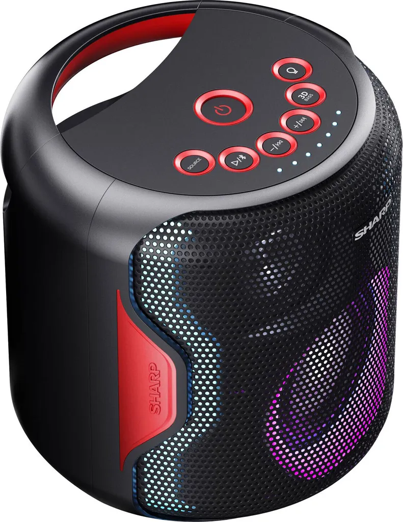 Sharp PS-919 Enceinte Bluetooth Étanche IPX5 avec 14h d'Autonomie - 16