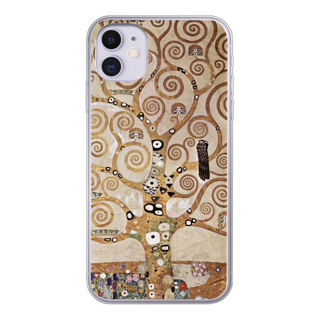 MuchoWow Handyhülle Schutzhülle Hülle für iPhone 11 Der Baum des Lebens - Gustav Klimt Silikon Softcase Handy Hülle - Handytasche