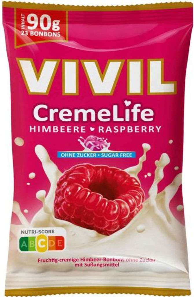 VIVIL® 4741 VIVIL® Creme Life Himbeere Bonbons 90,0 g Immagine del prodotto 