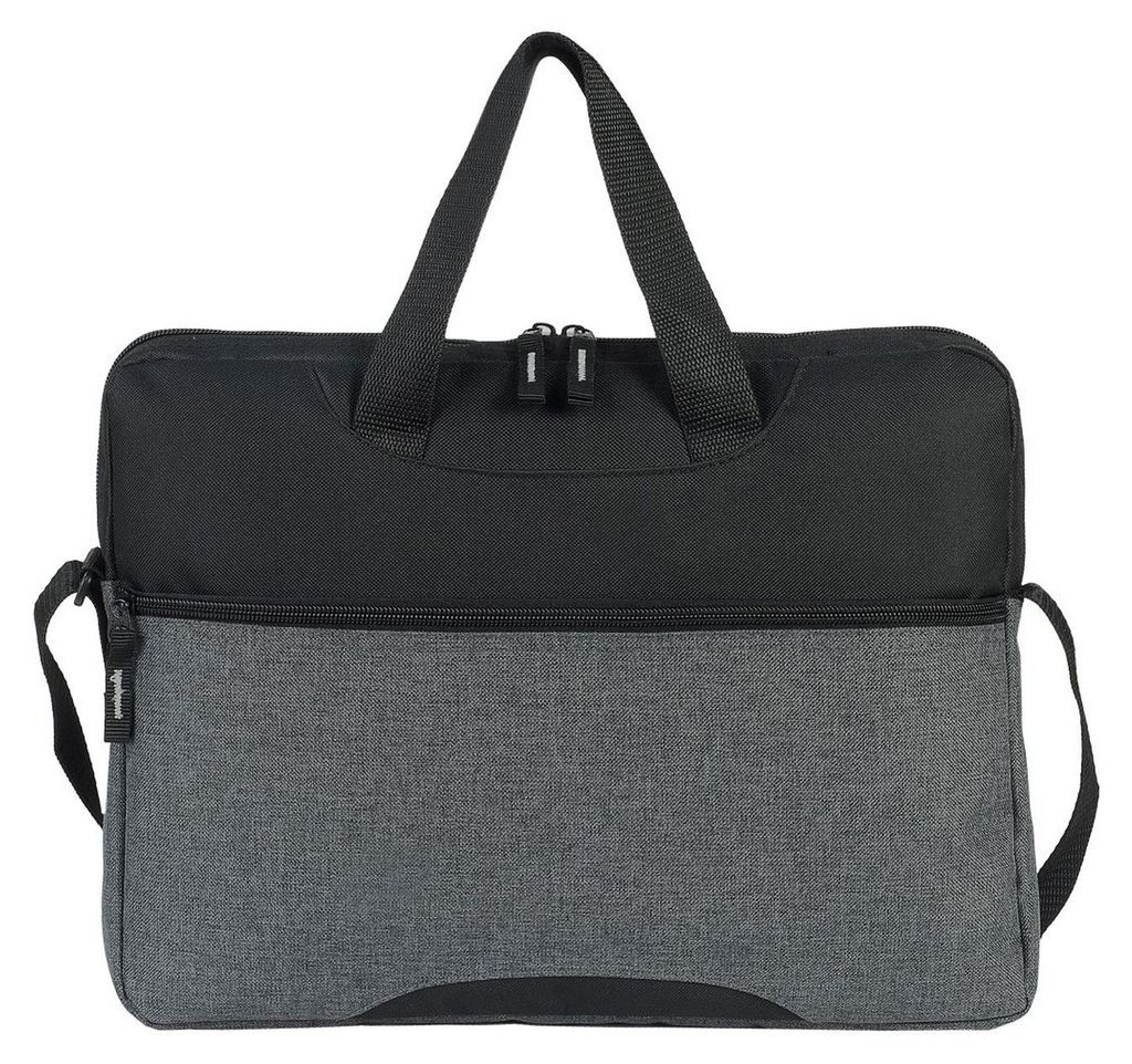 Shugon - Konferenztasche "Avignon", Meliert FK3108 (Einheitsgröße) (Grau/Schwarz)