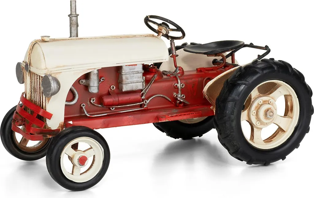 Objet de collection tracteur tôle - Déco rétro pour cadeau original - 7