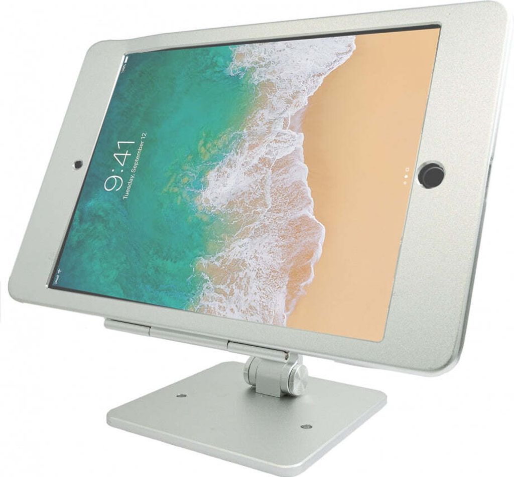 SYSTEM-S Tischständer Halterung abschließbar für iPad Pro 10.5" 2017 iPad Pro 10.5" (2017) iPad Air 3 (2019) in Grau