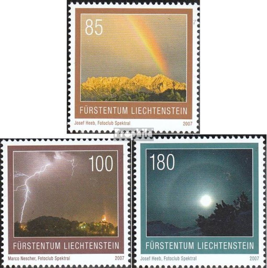 Briefmarken Liechtenstein 2007 Mi 1464-1466 (kompl.Ausg.) gestempelt Naturphänomene