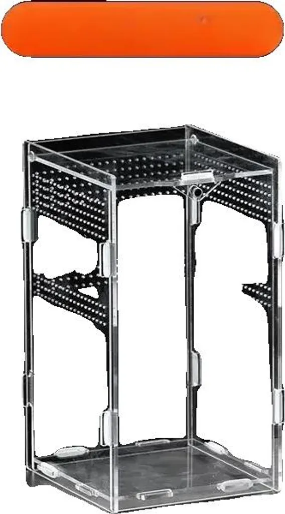 Teca Rettili Economica 12x12x20cm - Terrario Acrilico Fai-da-Te