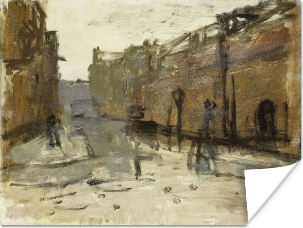 MuchoWow Poster Der Job in Rotterdam - Gemälde von George Hendrik Breitner 40x30 cm - Plakate für die Wände - Poster Wohnzimmer