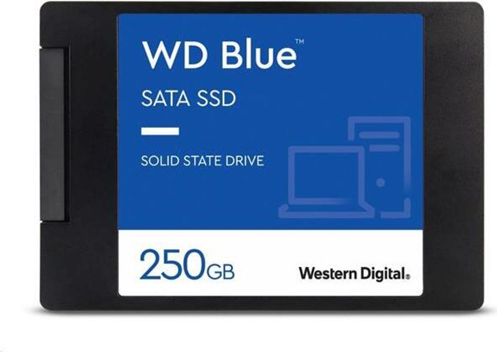 Interne SSD WD Blue SA510 SSD 1TB SATA III 6Gb/s im Gehäuse Produktbild 
