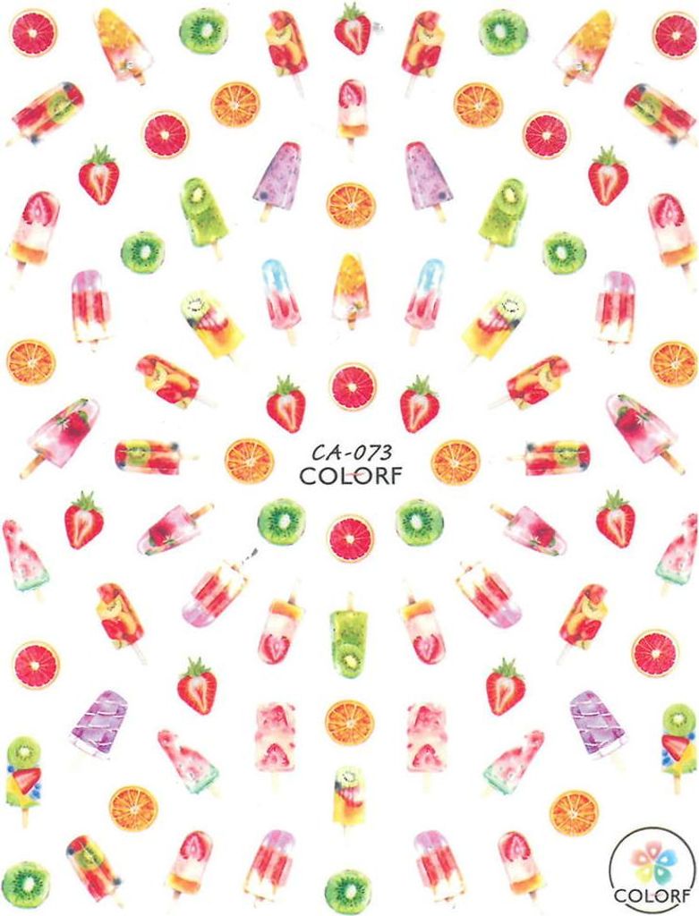 Dünne selbstklebende Frucht-Nagelsticker CA-073