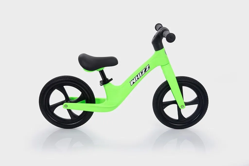 Vélo léger enfant TickiT Whizz vert : confort et siège réglable 12 pouces
