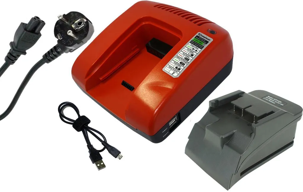 Caricabatterie 14,4V-18V per Hitachi DV 14DSL BSL 1430 - Rosso Affidabile