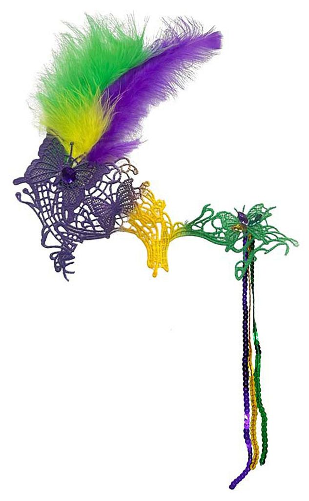 Maskenball-Karnevalsmaske für Damen, Mardi Gras, lila, grün, gelb, Spitze, Federmaske für Abschlussball, Hochzeit, Halloween-Party, Gastgeschenke