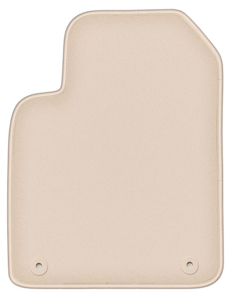 DURBAN Beige Velours-Fahrerfußmatte für Audi TT I 8N Cabrio, Roadster, Coupé (1998-2006)