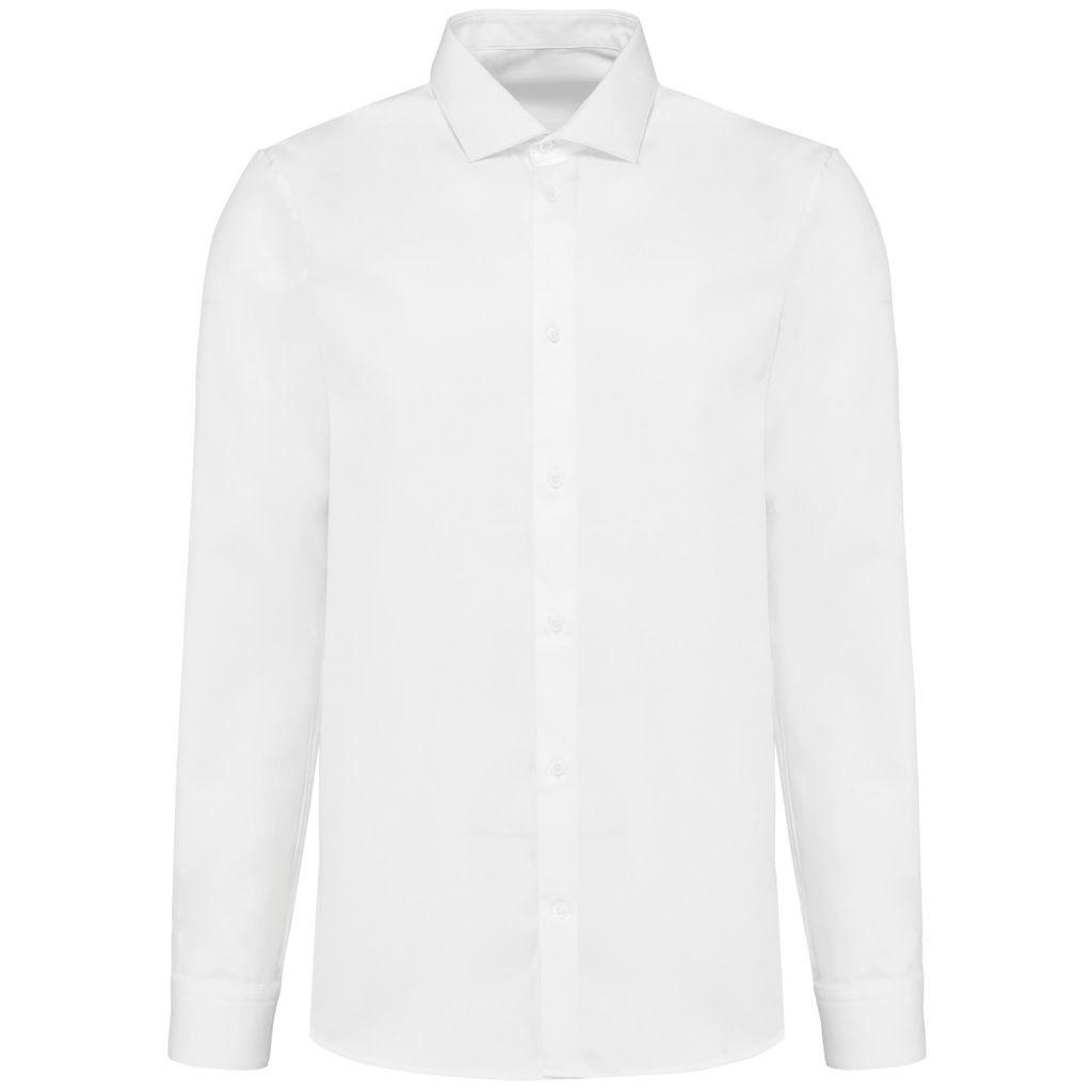 Kariban Premium Herren Hemd Slim Fit Business Freizeit Hochzeit Shirt, Größe:2XL, Farbe:Weiß