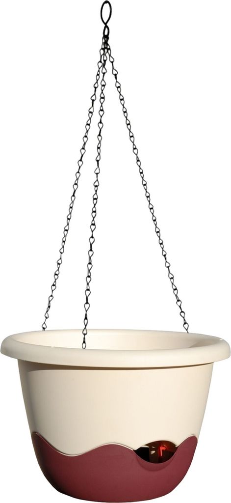 Vaso sospeso Plastia Mareta - avorio chiaro + bordeaux 25 Immagine del prodotto 