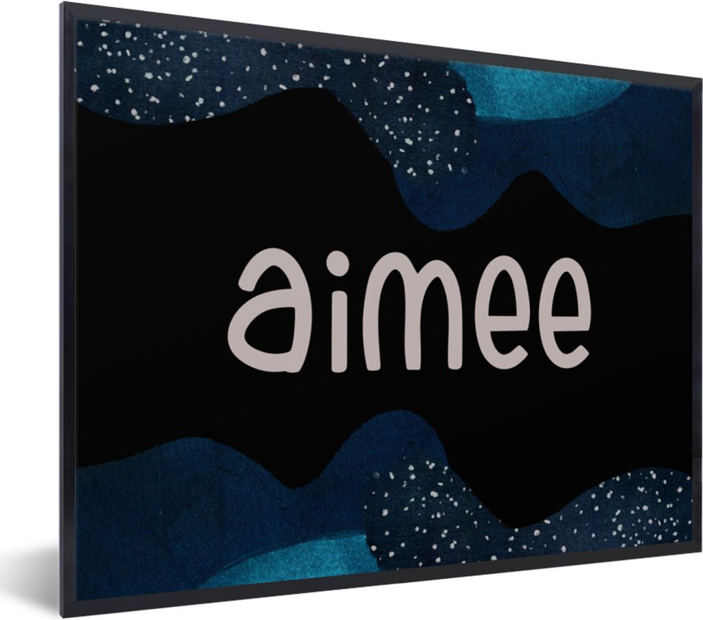MuchoWow Gerahmtes Poster Aimee - Pastell - Mädchen 80x60 cm - Poster mit Schwarzem Bilderrahmen Wandposter Rahmen Foto Bilder - Schwarzem - Mit...