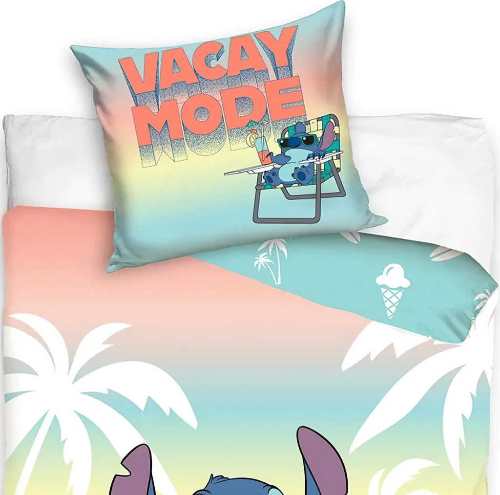 Literie Lilo et Stitch vacances - Adieu les nuits difficiles en coton doux - 4
