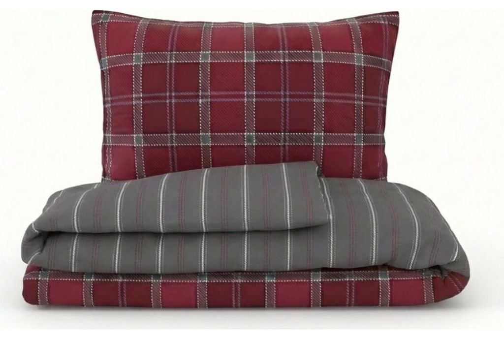 Baumwollbettwäsche DELUX CAMPUS grau