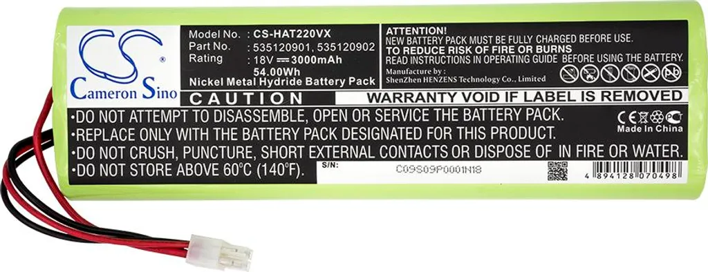 Batterie de Remplacement pour Robot Husqvarna Automower 3.0Ah Ni-Mh