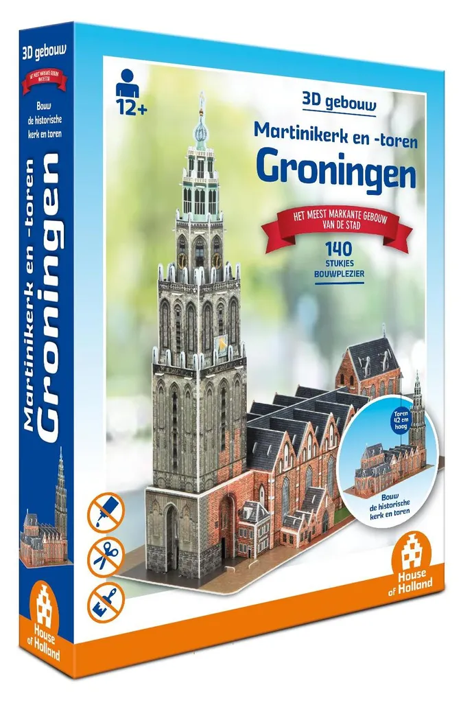 Maquette Martinikerk Groningen Puzzle 3D Maison de la Hollande 140